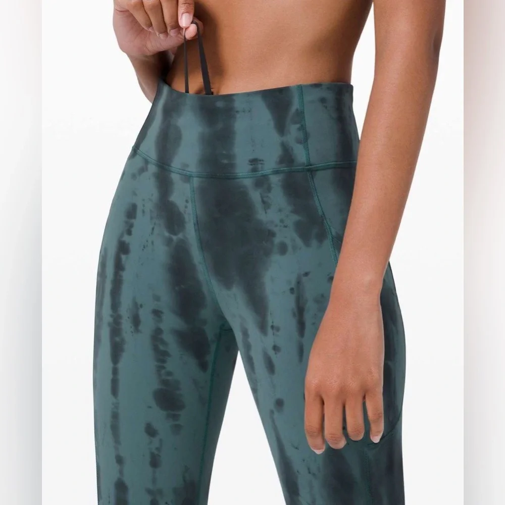 LULULEMON by Athleta Invigorate high rise tight 25” tie dye leggings w pockets 2